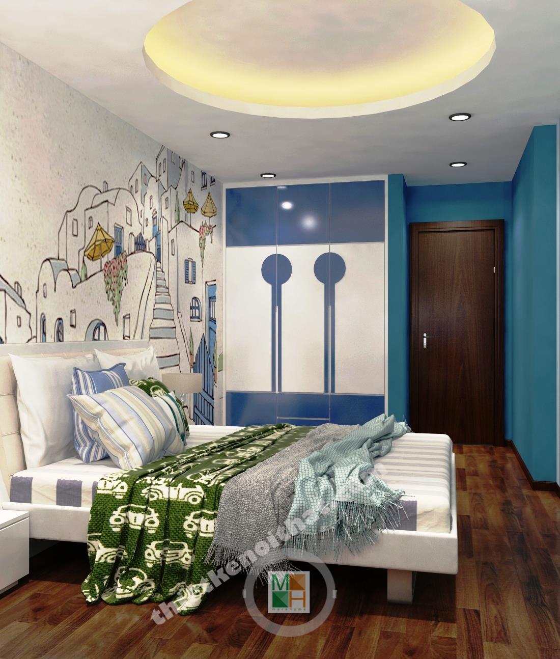 Thi công căn hộ hiện đại nhà anh Thắng tại Mandarin Garden Hòa Phát